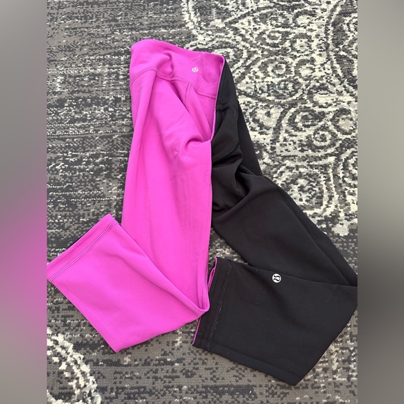 💕two pair of Lululemon capris size 8 - Picture 3 of 5